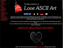 Tablet Screenshot of loveascii.com